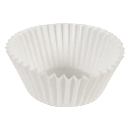 HOFFMASTER Fluted Bake Cup, 3-1/4", White, PK500 BL138-3-1/4